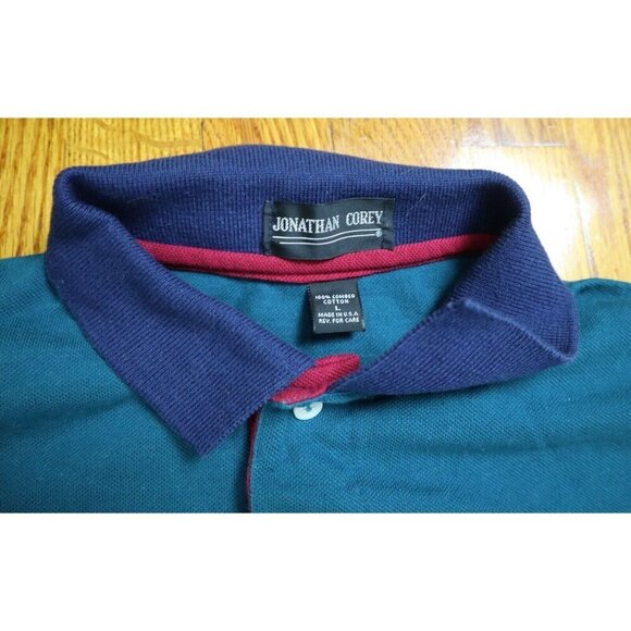 VINTAGE 90's POLO SHIRT - HELL'S KITCHEN BAR AND GRILL - SIZE L - JONATHAN COREY - Picture 3 of 4